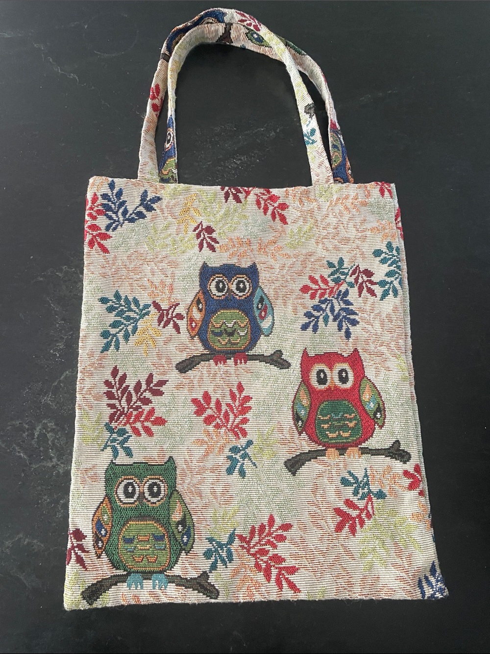 Owl Tapestry Tote Bag Book Bag